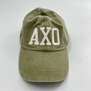 Alpha Chi Omega Baseball Cap Neutral NWT leather strap adjustable Hat‎ Rush